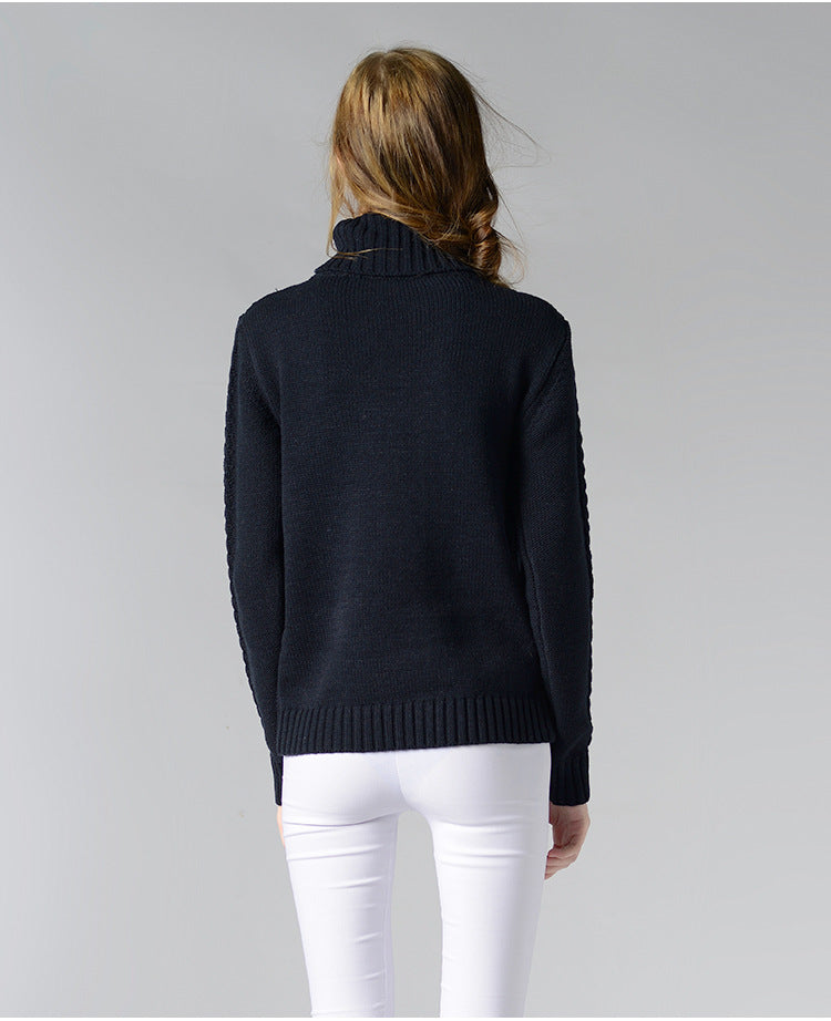 Celina™ - Damen Rollkragenpullover mit langen Ärmeln und Kabelstrick