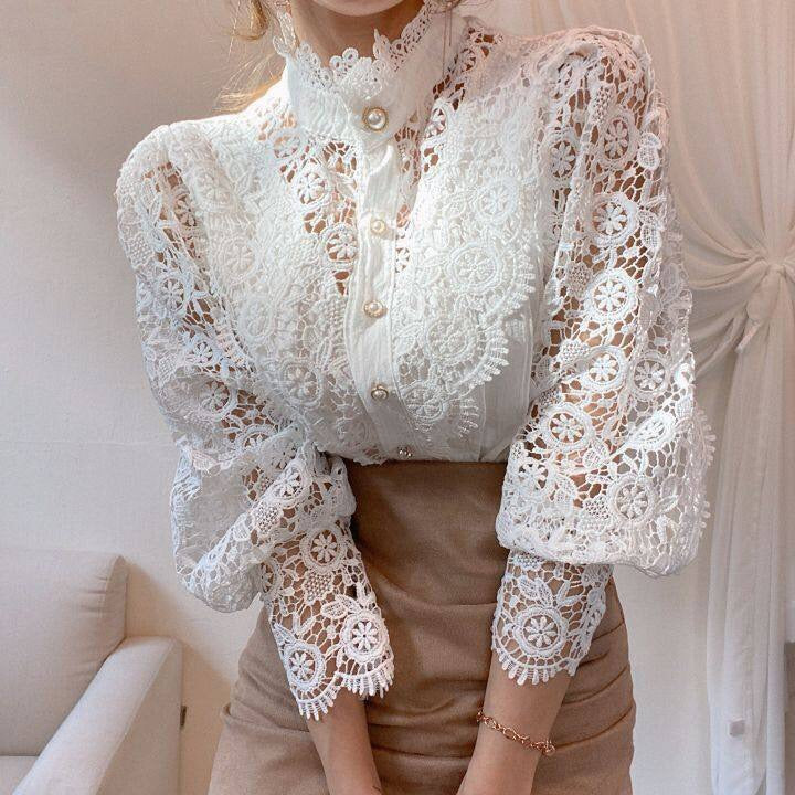 Luxe Vintage Elegante Bluse - Addison