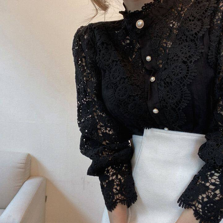 Luxe Vintage Elegante Bluse - Addison