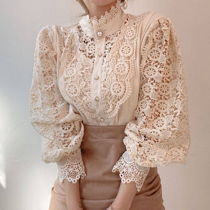 Luxe Vintage Elegante Bluse - Addison