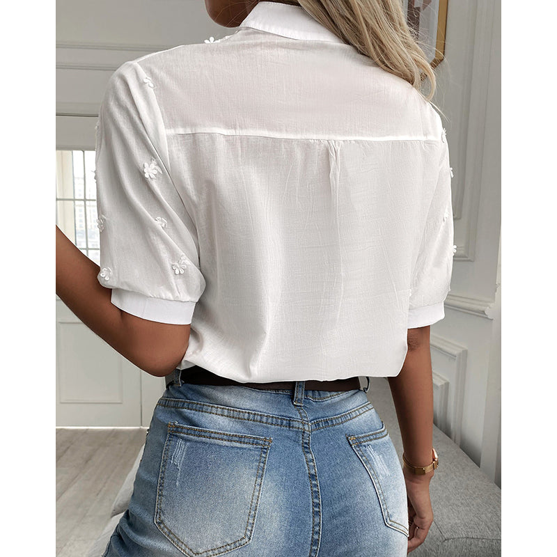 Elegante weiße Bluse - Lara