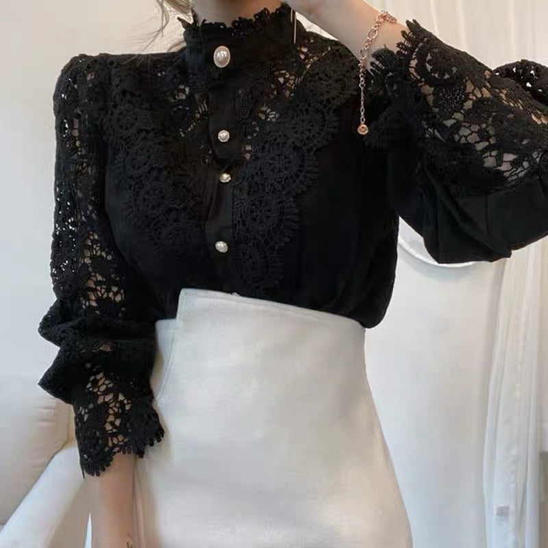 Luxe Vintage Elegante Bluse - Addison