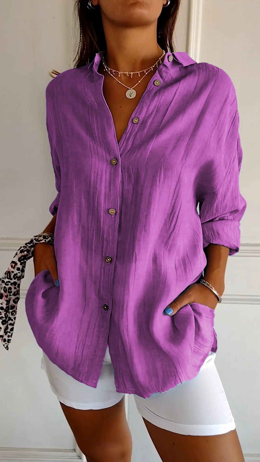 Elegante Bluse für Frauen - Violetta